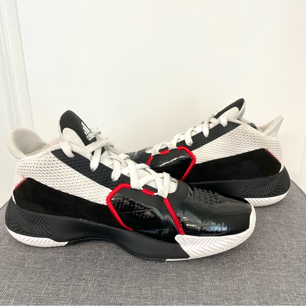 ADIDAS Court Vision 2 Basketball Shoes - White Black Red